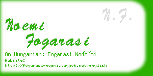 noemi fogarasi business card